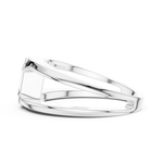 Load image into Gallery viewer, Emerald Bezel Mens Ring — 1.00ct