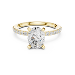 Load image into Gallery viewer, Silhouette 2.00ct Oval Diamond Ring