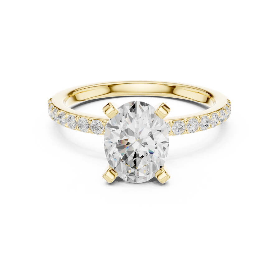 Silhouette 2.00ct Oval Diamond Ring