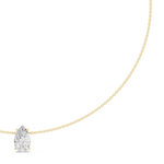 Load image into Gallery viewer, Pear Solitaire Drop Necklace — 3.07ct
