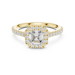 Load image into Gallery viewer, Mireille 0.86ct Emerald Cut Diamond Ring