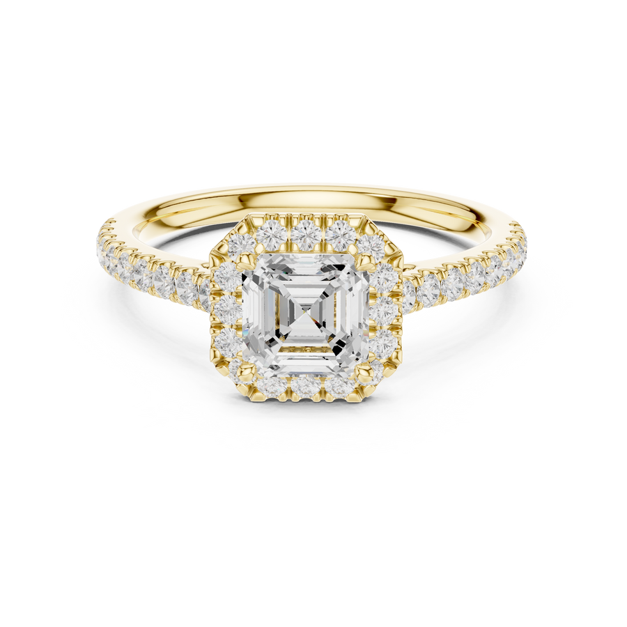 Mireille 0.86ct Emerald Cut Diamond Ring