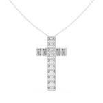 Load image into Gallery viewer, Diamond Cross Pendant — 7.00ct