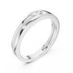 Load image into Gallery viewer, Flush Solitaire Mens Ring — 0.07ct