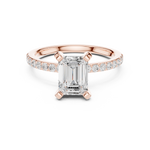 Load image into Gallery viewer, Eden 2.00ct Emerald Cut Diamond Ring