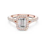 Load image into Gallery viewer, Aria 1.00ct Emerald Cut Diamond Ring