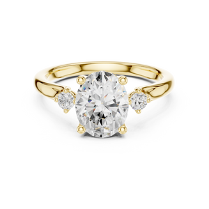 Belle Oval Diamond Solitaire Ring