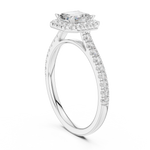 Load image into Gallery viewer, Mireille 0.86ct Emerald Cut Diamond Ring