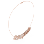 Load image into Gallery viewer, Peacock Fan Choker Necklace — 4.24ct