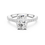 Load image into Gallery viewer, Elara 2.00ct Oval Diamond Engagement Ring
