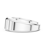 Load image into Gallery viewer, Angular Channel Mens Ring — 0.95ct