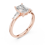 Load image into Gallery viewer, Rafaela 1.31ct Emerald Cut Diamond Ring