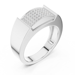 Load image into Gallery viewer, Micro-Set Flat Top Mens Ring — 0.25ct