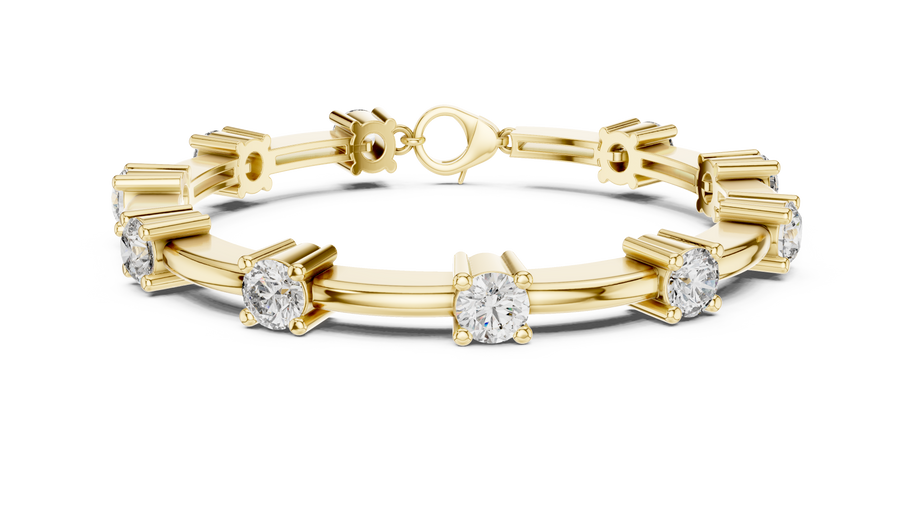 Diamond Station Bracelet — 5.60ct