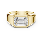 Load image into Gallery viewer, Emerald Signet Mens Ring — 1.80ct