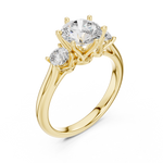 Load image into Gallery viewer, Soleil 1.50ct Round Brilliant Diamond Ring