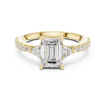 Load image into Gallery viewer, Vivian Emerald Cut Diamond Ring