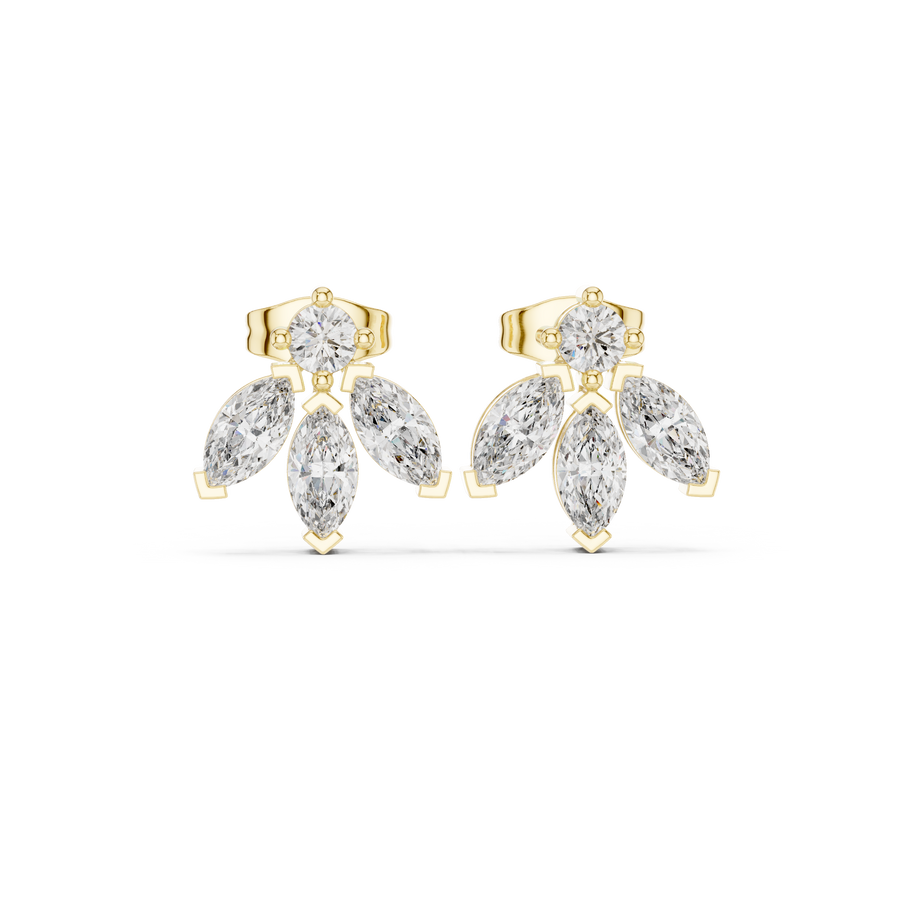 Mira Diamond Solitaire Stud Earrings