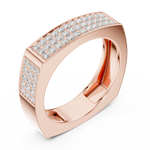 Load image into Gallery viewer, Pavé Surface Mens Ring — 0.53ct