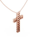 Load image into Gallery viewer, Diamond Cross Pendant — 7.00ct