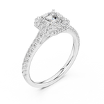 Load image into Gallery viewer, Mireille 0.86ct Emerald Cut Diamond Ring