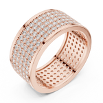 Load image into Gallery viewer, Grid Pavé Mens Ring — 1.84ct
