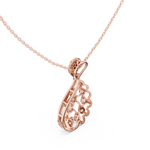 Load image into Gallery viewer, Triple Wire Teardrop Pendant — 0.69ct