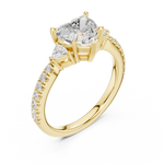 Load image into Gallery viewer, Amour Heart Cut Diamond Ring