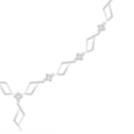 Load image into Gallery viewer, Geometric Chain Station Necklace — 2.95ct