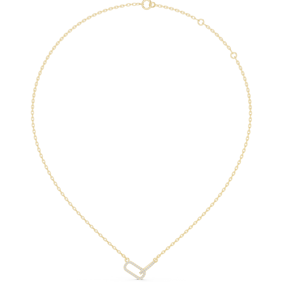 Heart and Arrow Pendant Necklace — 0.30ct