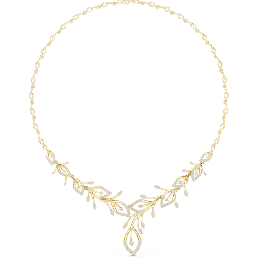 Botanical Spray Necklace — 2.37ct