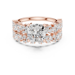 Load image into Gallery viewer, Baroque 1.73ct Cushion Cut Diamond Ring