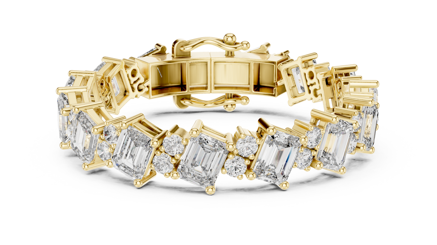 Emerald Solitaire Bracelet — 27.44ct