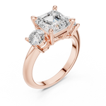 Load image into Gallery viewer, Grandeur 2.50ct Asscher Cut Diamond Engagement Ring