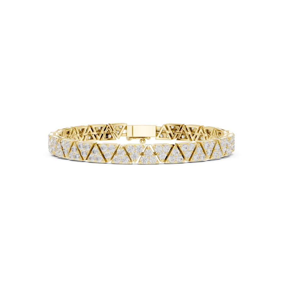 Heavy Cuban Link Men's Bracelet — 4.41ct