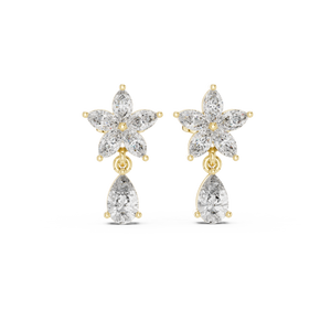 Eira Diamond Solitaire Stud Earrings