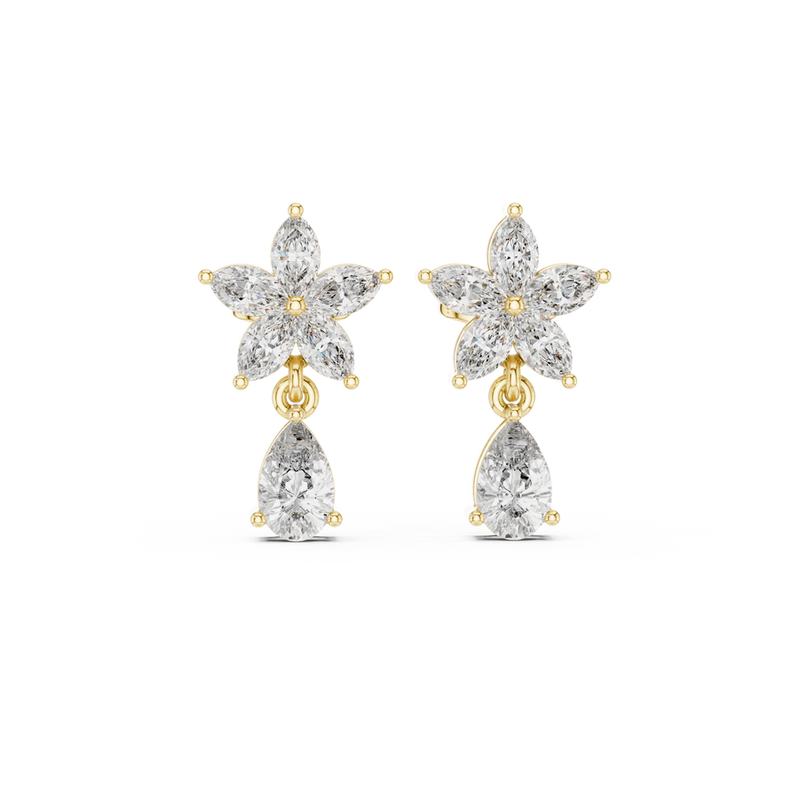 Eira Diamond Solitaire Stud Earrings