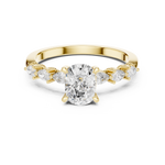 Load image into Gallery viewer, Velour 2.00ct Cushion Cut Diamond Pavé Ring