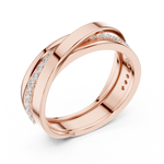Load image into Gallery viewer, Slim Row Band Mens Ring — 0.29ct