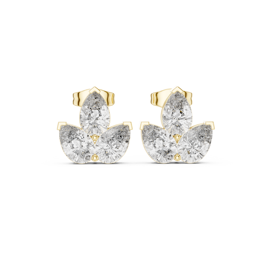 Yara Diamond Solitaire Stud Earrings