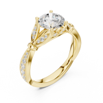 Load image into Gallery viewer, Orbite 1.33ct Round Brilliant Diamond Ring