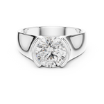 Load image into Gallery viewer, Bold Solitaire Mens Ring — 1.50ct