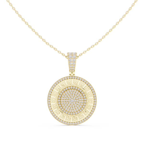 Full Diamond Disc Pendant β 1.42ct