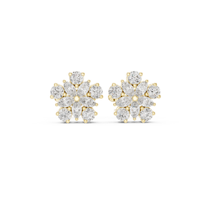 Nyla Diamond Solitaire Stud Earrings