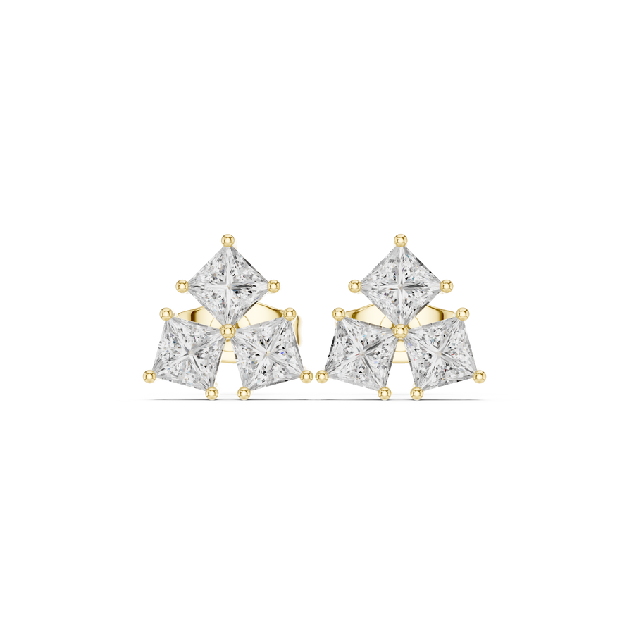 Reva Diamond Solitaire Stud Earrings