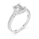 Load image into Gallery viewer, Vivian Emerald Cut Diamond Ring