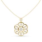 Load image into Gallery viewer, Floral Wheel Pendant — 0.84ct