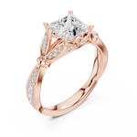 Load image into Gallery viewer, Diamant 1.72ct Princess Cut Diamond Ring