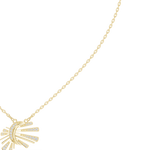 Load image into Gallery viewer, Starburst Sunray Pendant Necklace — 0.30ct