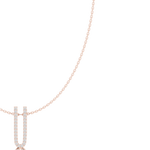 Load image into Gallery viewer, Double-Bar Lariat Necklace — 0.44ct